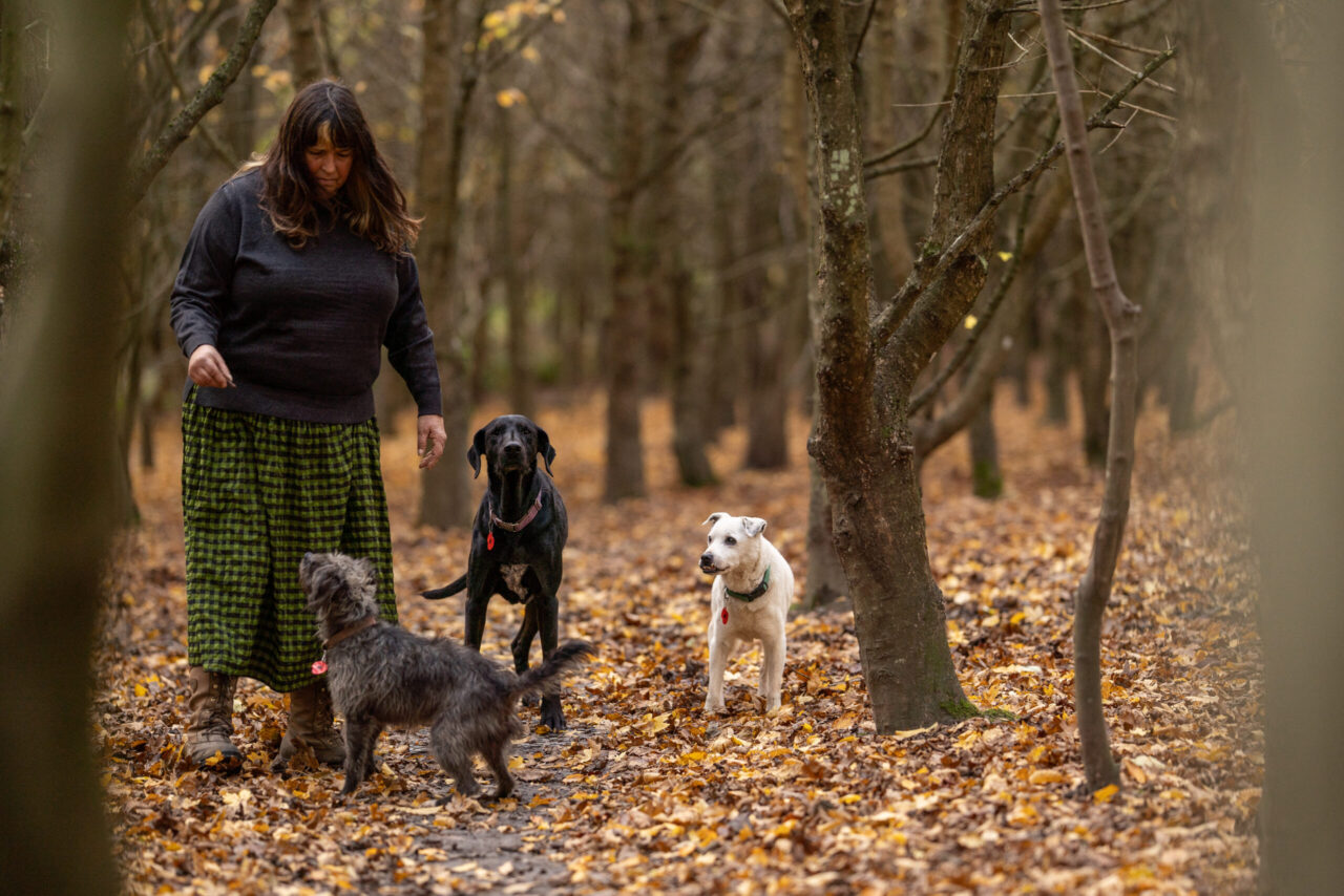 Helen_and_dogs